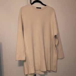 New Orleans Knitwear cream sweater size L